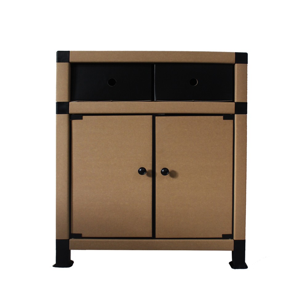 Paper Storage cabinet with Doors and open shelf / with drawers