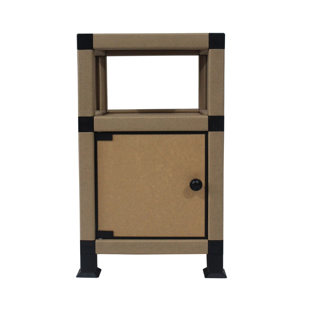 Paper Night stand with Door and Open shelf