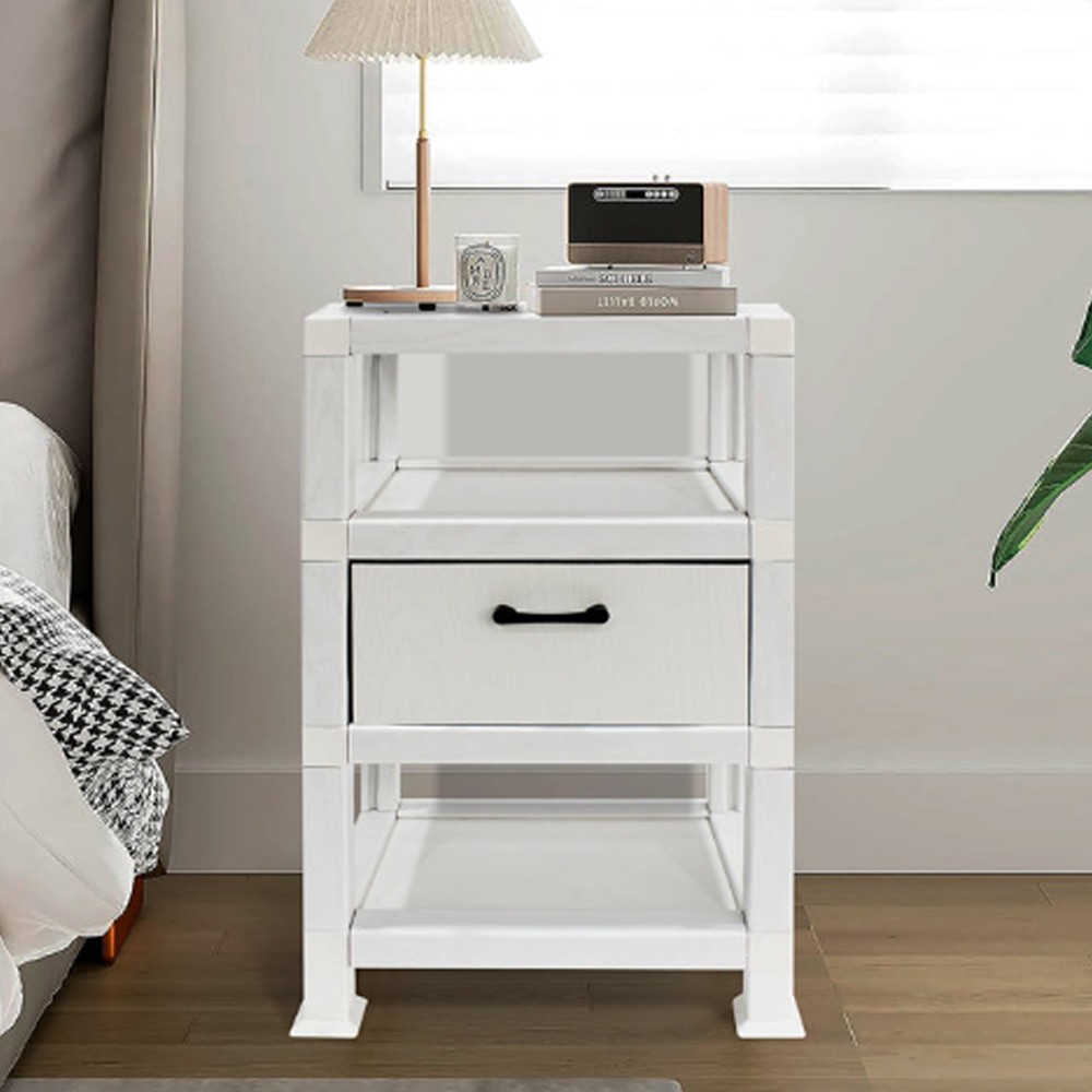 Modern White Paper End table