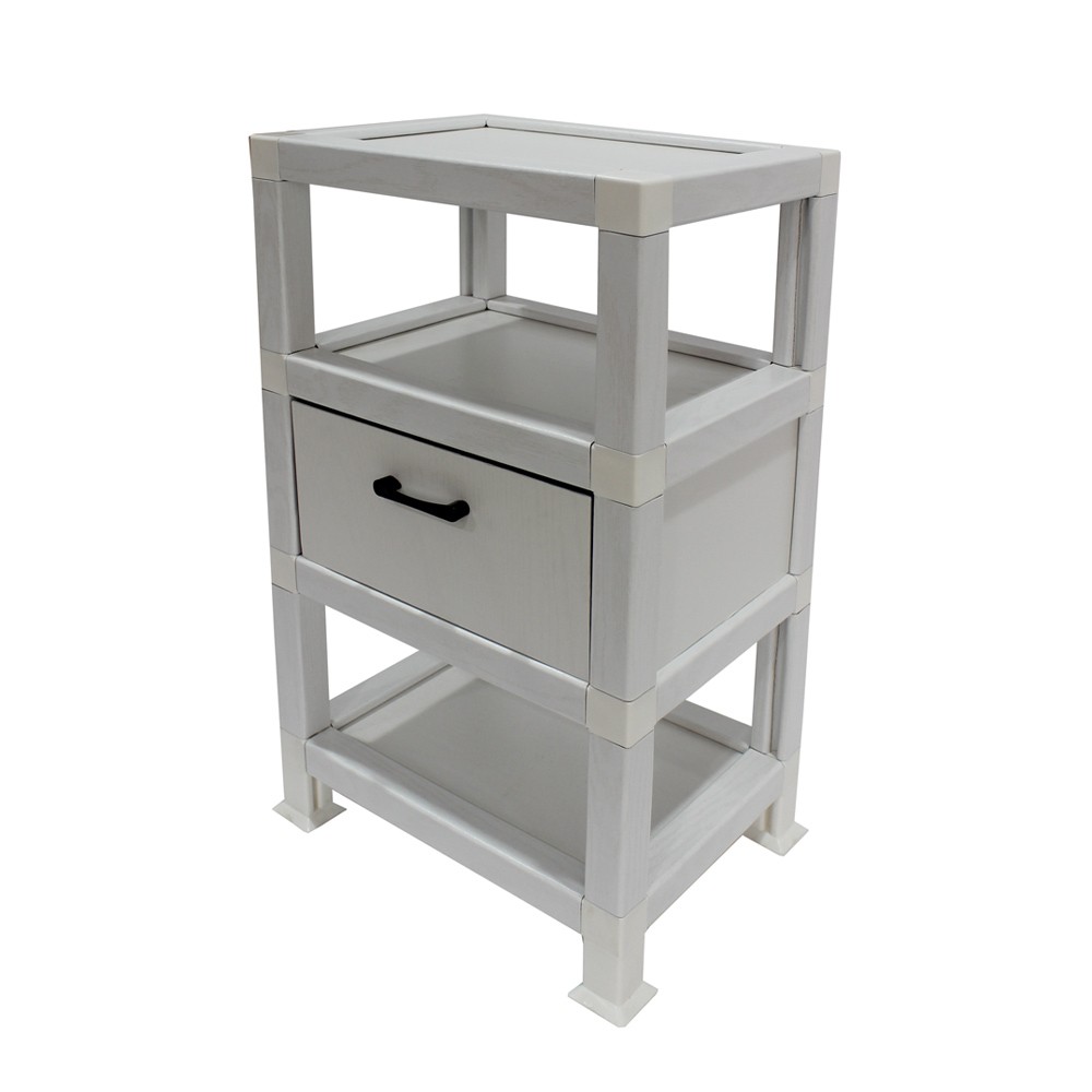 Modern White Paper End table