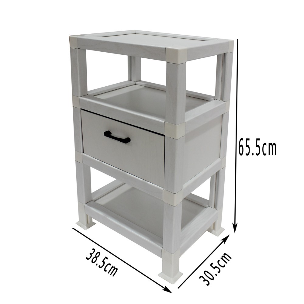Modern White Paper End table