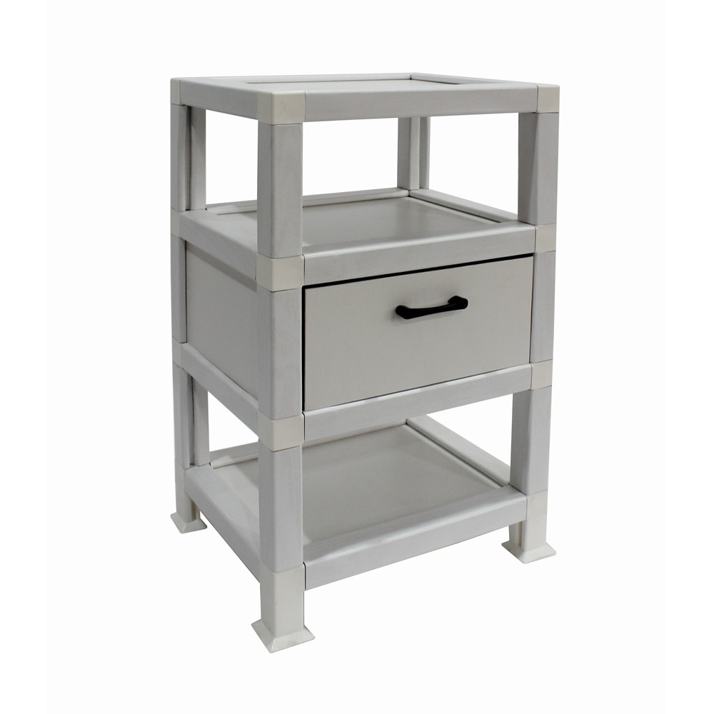 Modern White Paper End table