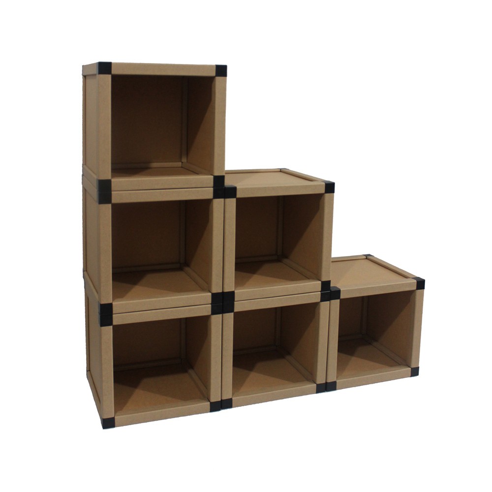 6-cube paper storage container /paper organizer