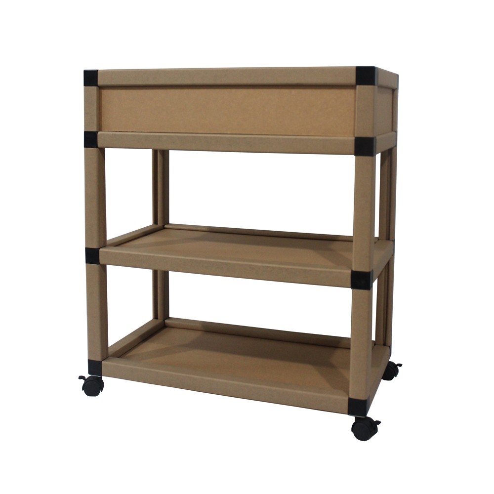 Paper Multi-storage organizer with casters