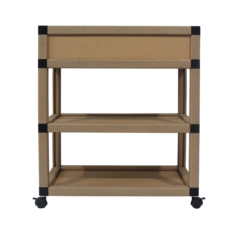 Paper Multi-storage organizer with casters