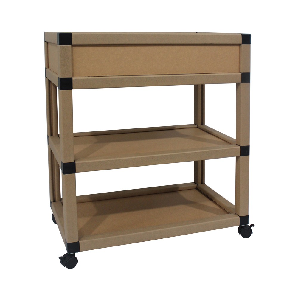 Paper Multi-storage organizer with casters
