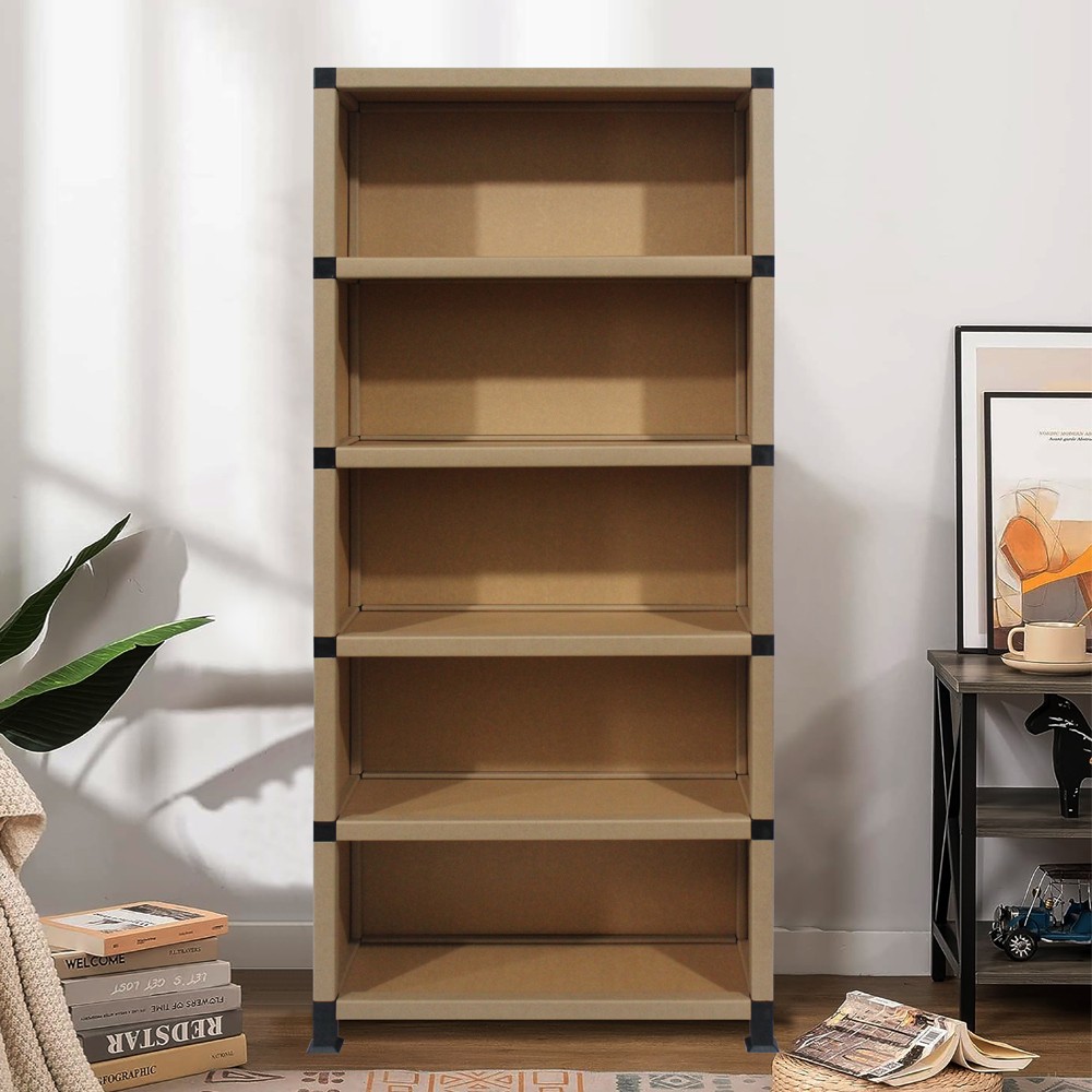 5-tier Paper bookcase/ paper bookshelf/storage units