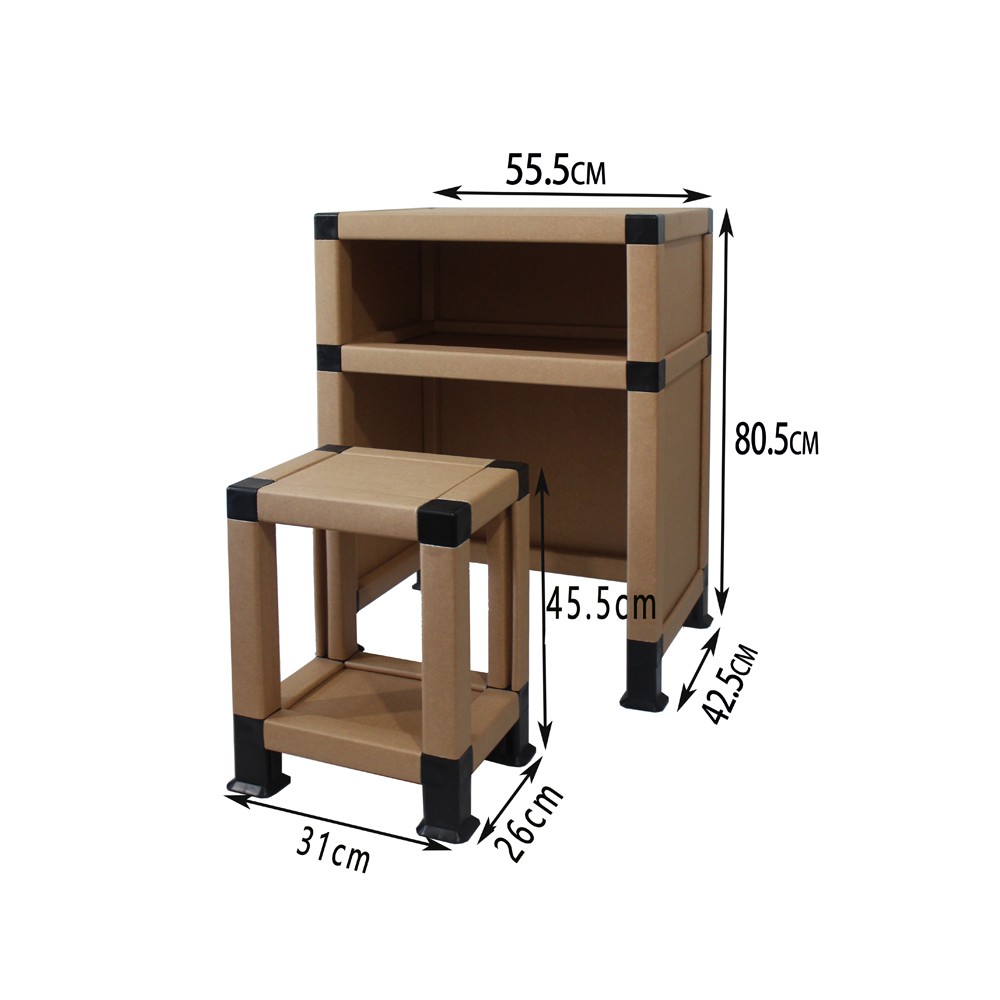 Paper desk and seating for Children