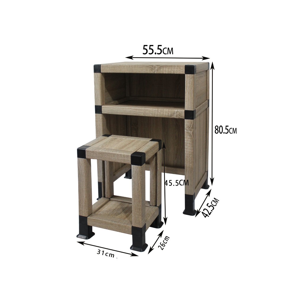 Paper Desk and Seating for Children