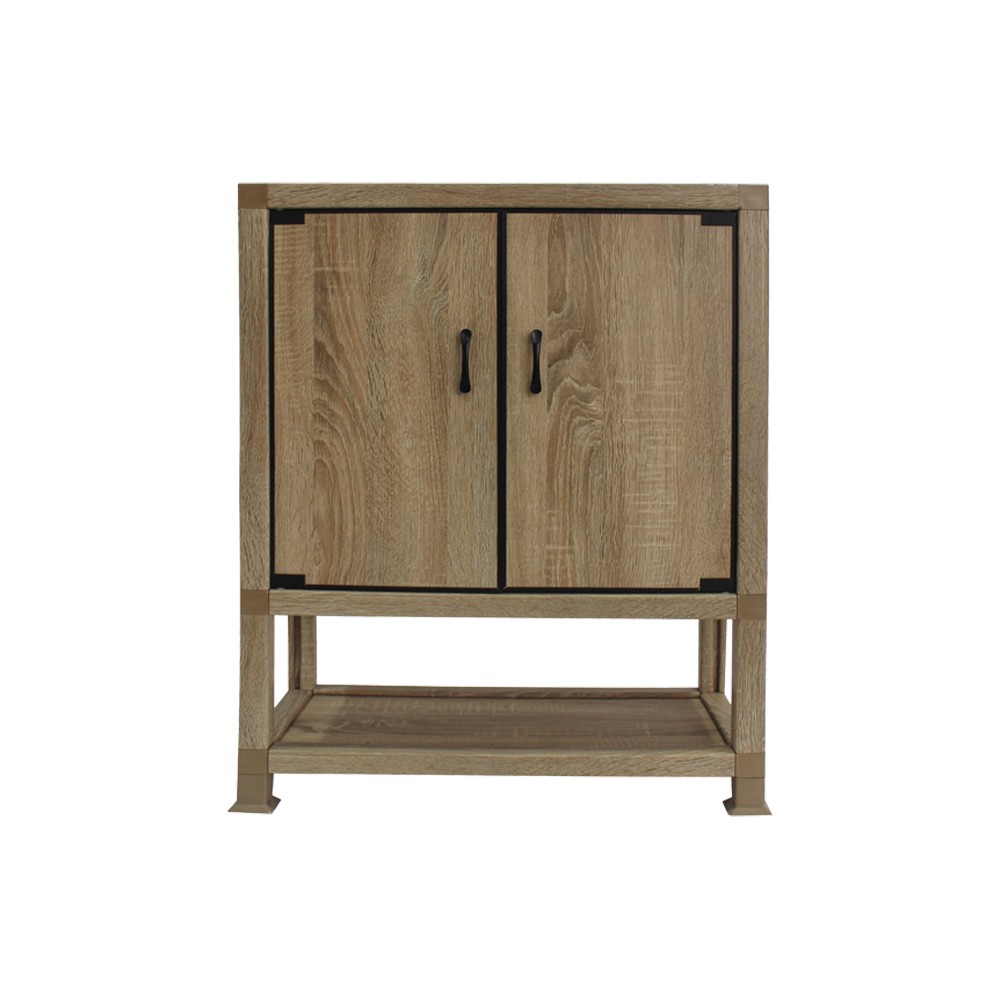 Paper Storage cabinet with Doors and open shelf