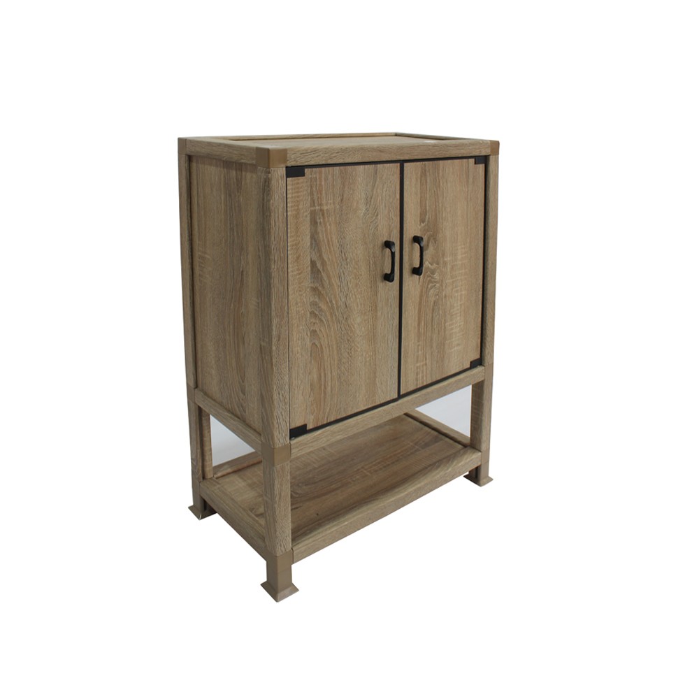 Paper Storage cabinet with Doors and open shelf
